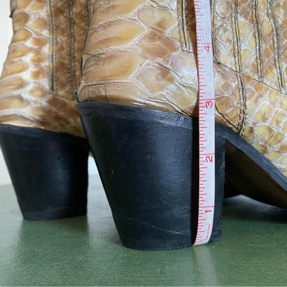 Ganni Python MARYSE Chelsea Boots w Cowboy Style Heels *Portugal* - Picture 8 of 12